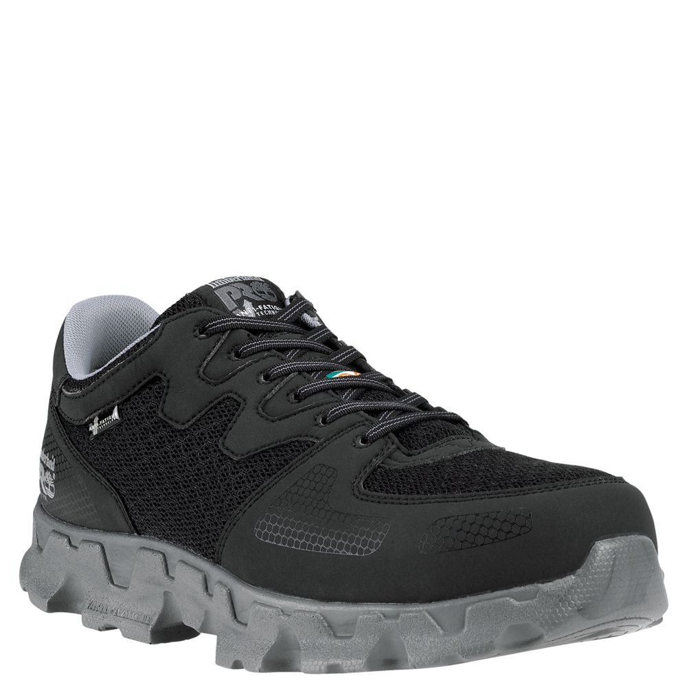 Zapatos de Trabajo Timberland Argentina Mujer - Pro® Powertrain Alloy Toe Esd - Negras/Gris - QEHGLO